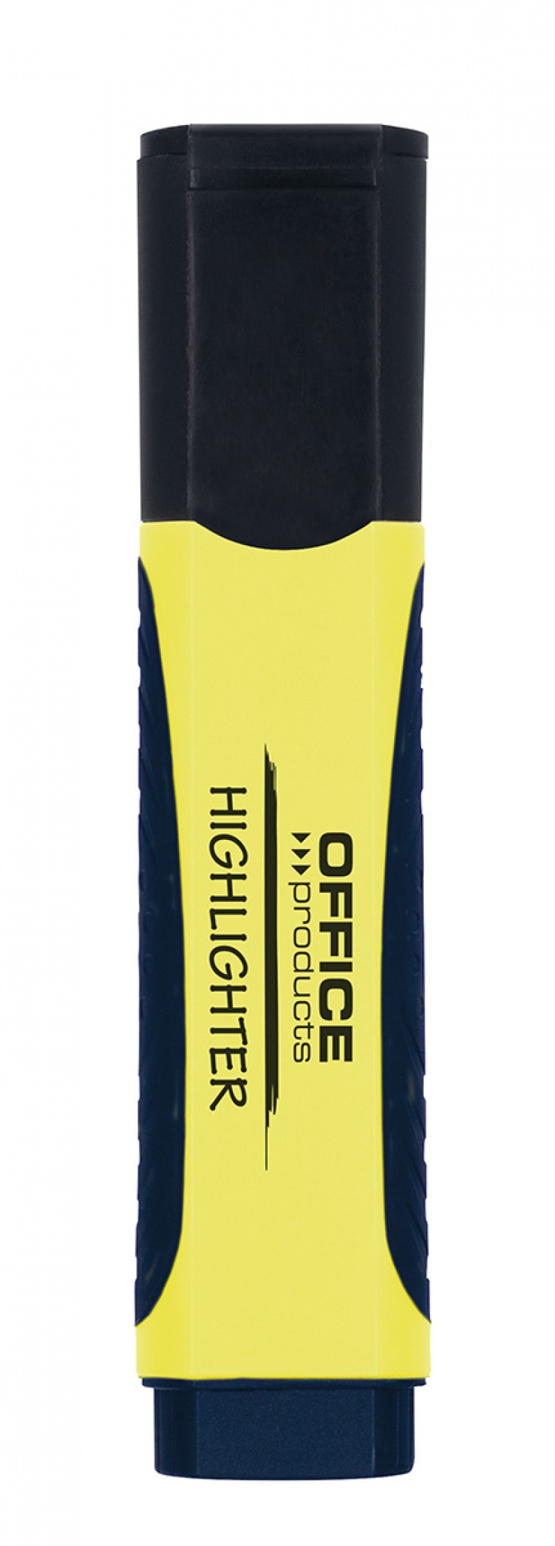 Маркер текстовий з гумовою ручкою, 2-5 мм, OFFICE PRODUCTS 17055611-06 жовтий